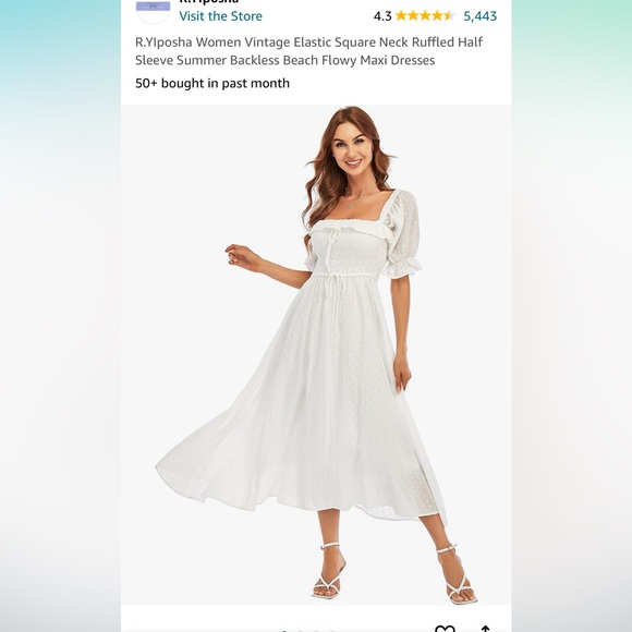 100% Cotton Flowy Dress - Picture 5 of 5